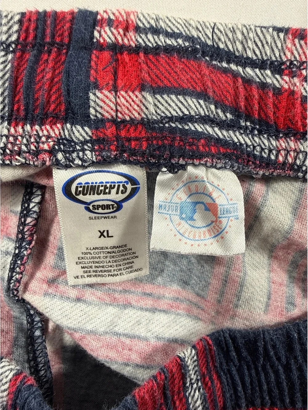 Concepts Sport Boston Red Sox Plaid Sleepwear Lounge Pants XL